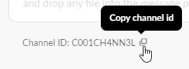 Copy channel ID screenshot